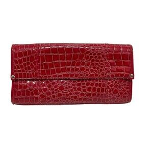 Ladies Clutch Hand Bag Snake Skin Red clutch,
